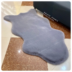 خز وارداتی سایز بزرگ طوسی تیره